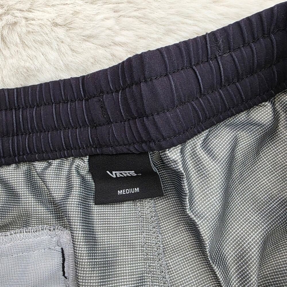 Vans Pride Collection Rainbow Striped Volley Swim Shorts Black Cream Medium NWT - Picture 10 of 11